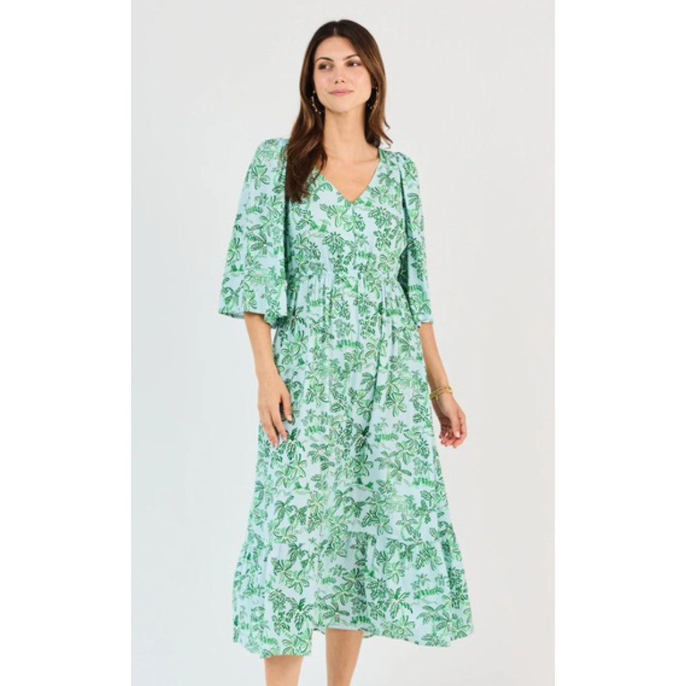 Mary Square Melissa Dress Island Oasis Green
